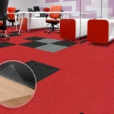 Zelfklevende tapijttegel Scene Rood