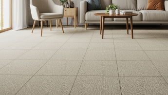 Tapijttegels in een ruimte - Tapijttegels leggen zonder lijm