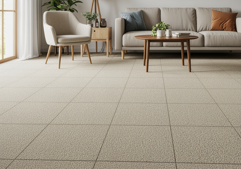 Tapijttegels leggen zonder lijm