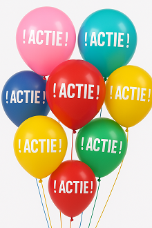 Helium Ballon Actie Kleurenspectrum